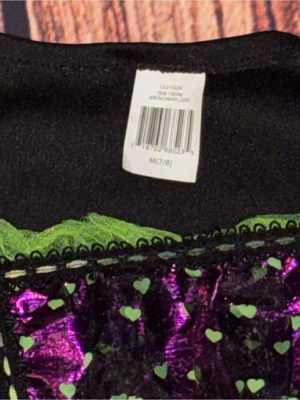 Girls' Purple & Green Witch Dress Costume -